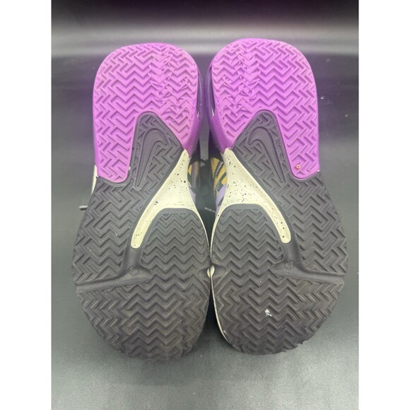 Nike Lebron Witness 7 SE GS Lakers Purple Gold Graffiti FD0209-001 Size 4.5Y EUC - Picture 7 of 8